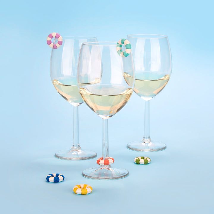 Pool Floats Glass Markers Set
