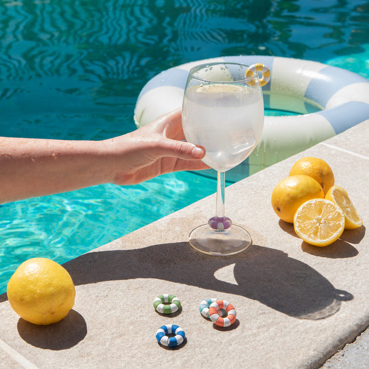 Pool Floats Glass Markers Set