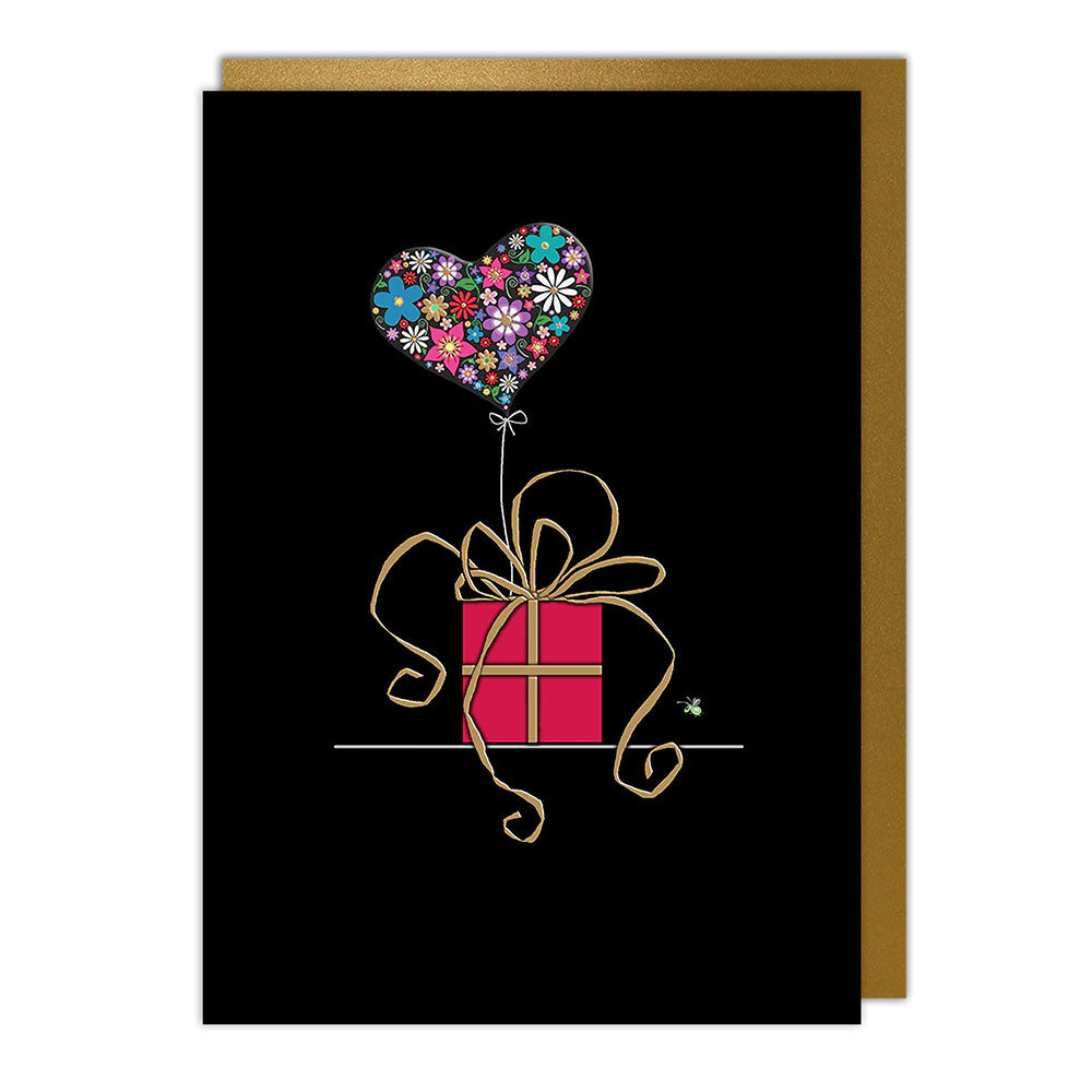 Heart Balloon Blank Greeting Card