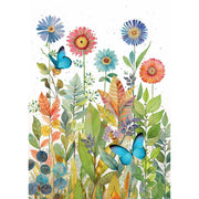 Butterflies And Flowers Blank Greeting Card - Just Fabulous Palm Springs