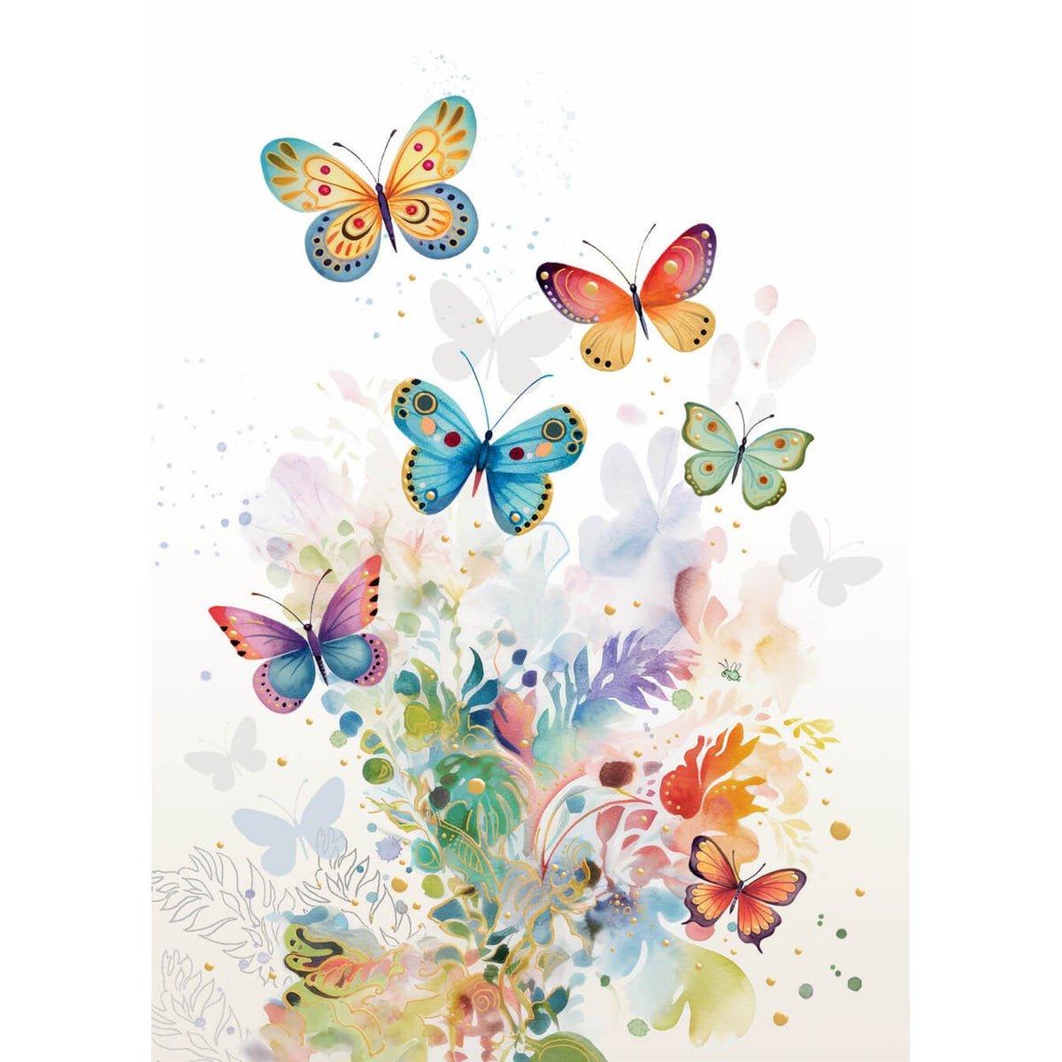 Butterfly Blank Greeting Card - Just Fabulous Palm Springs