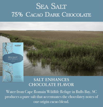 Sea Salt 75% Dark Chocolate Bar