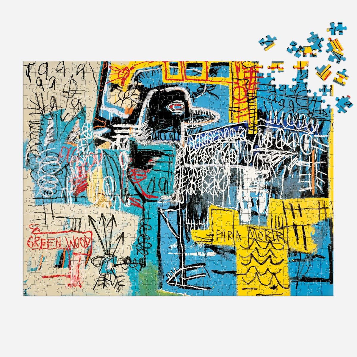 Basquiat Bird On Money 500 Piece Puzzle - Just Fabulous Palm Springs
