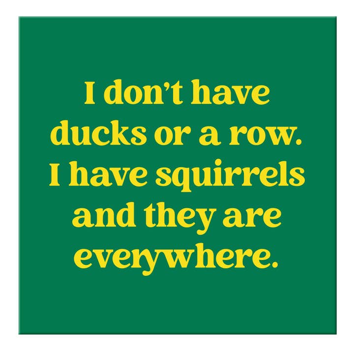 Magnet: I Have Squirrels - Just Fabulous Palm Springs