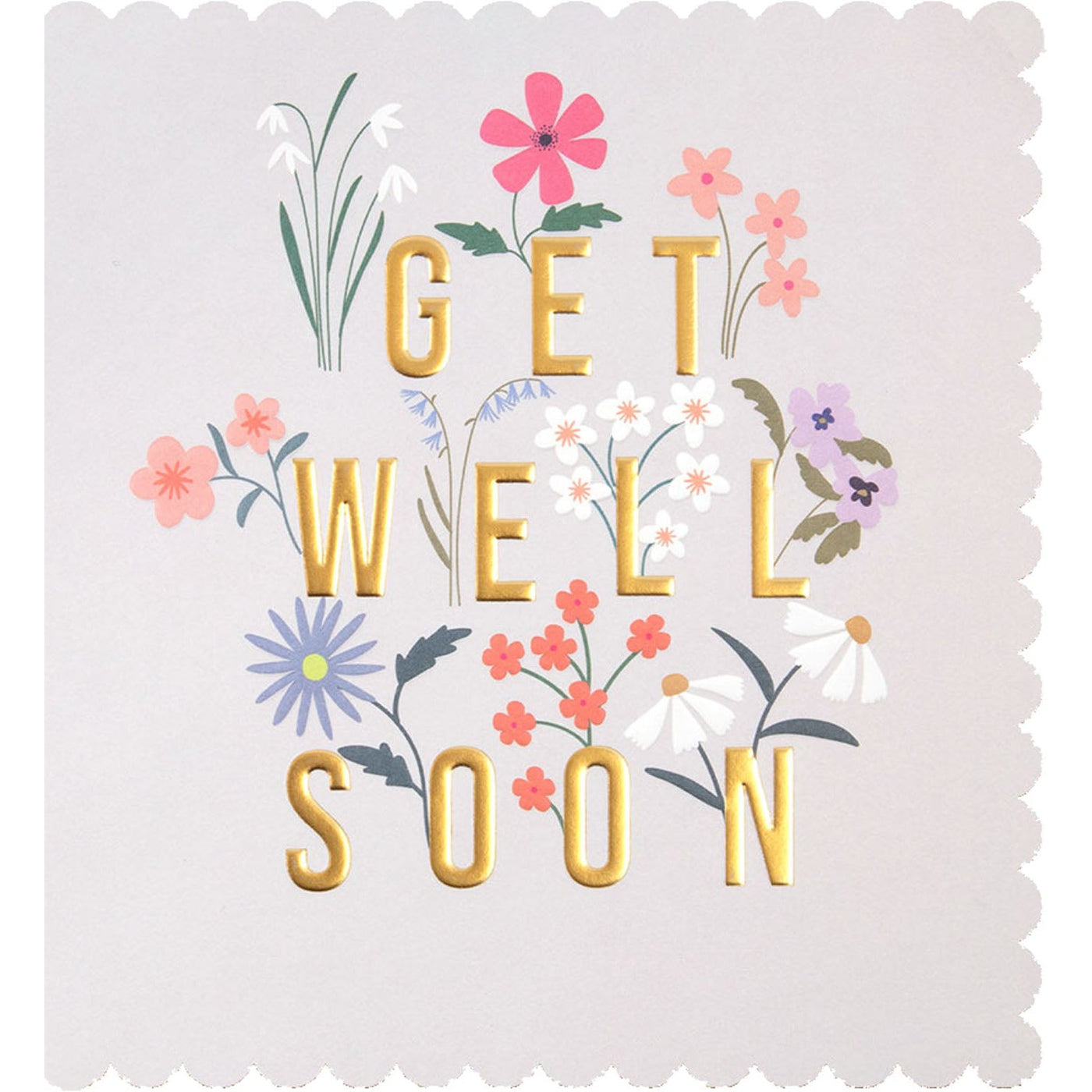 Flowers Get Well Greeting Card