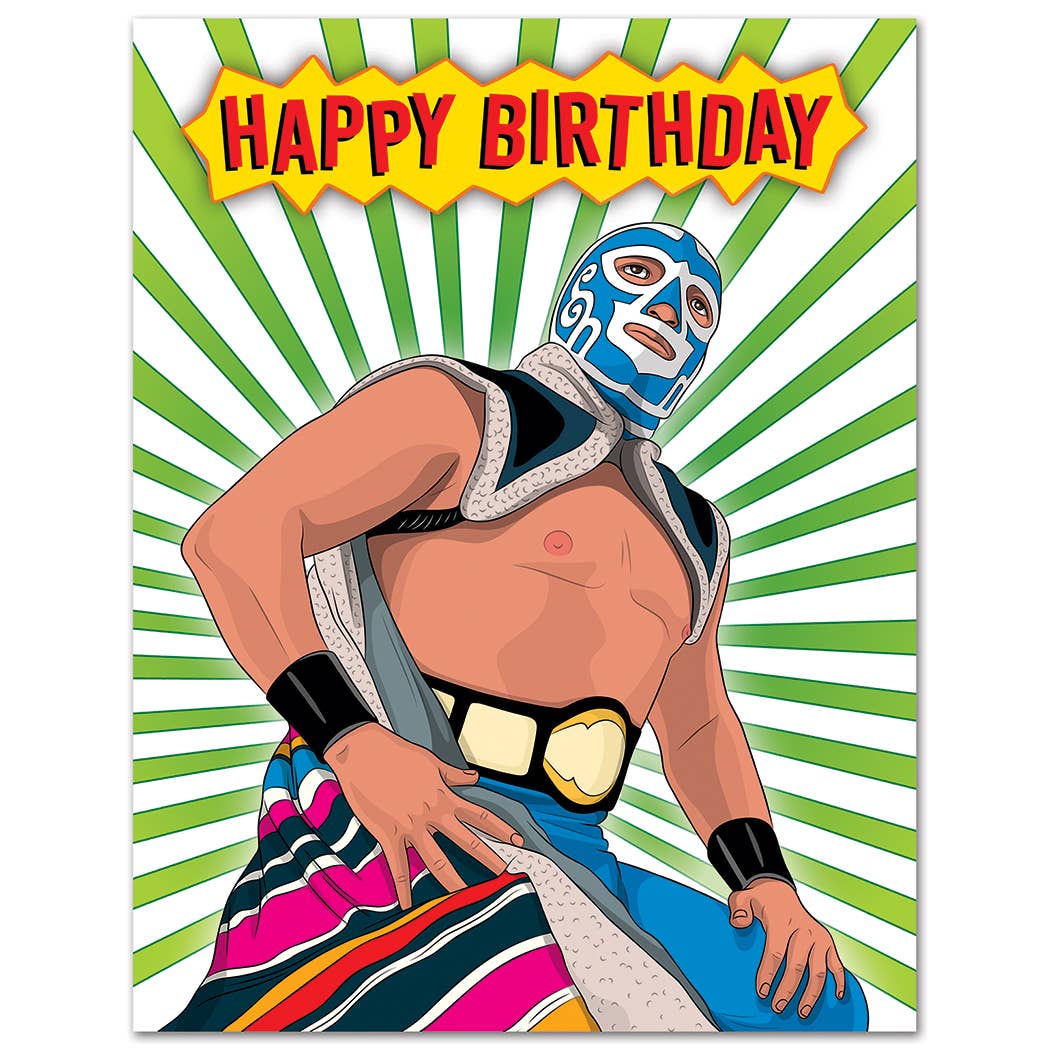 Card: Lucha Libre Birthday