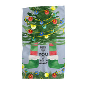 When I Think Of You Waffle Weave Kitchen Towel