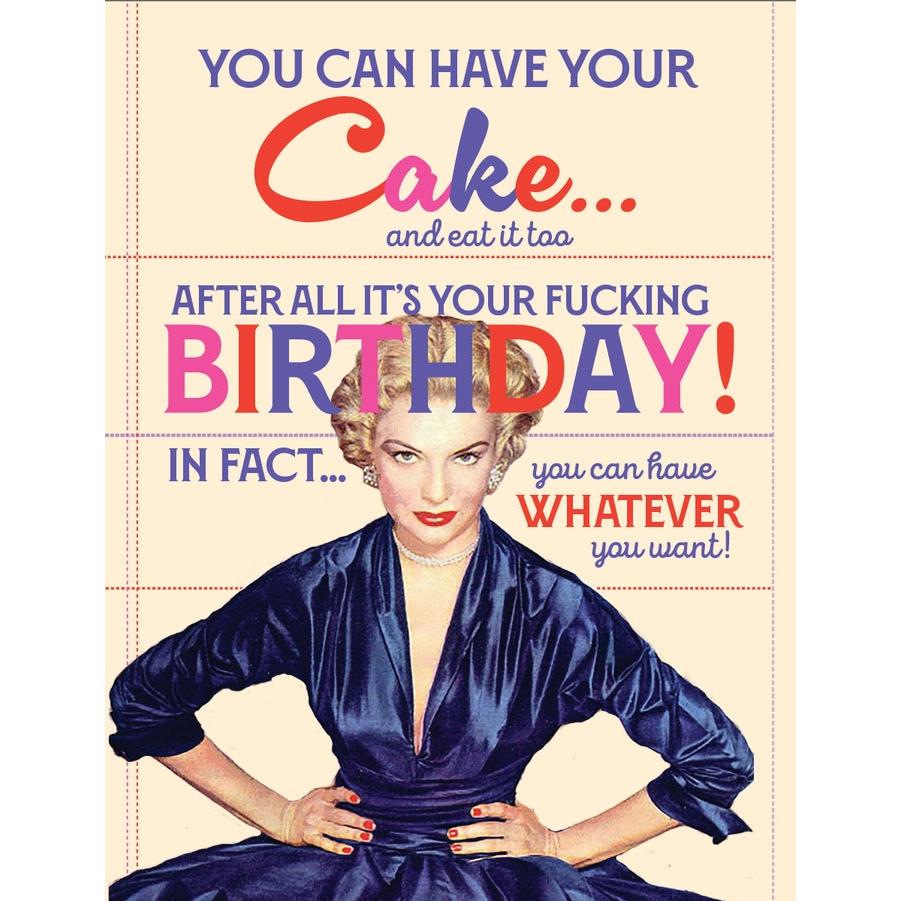 Eat Your Cake Birthday Card