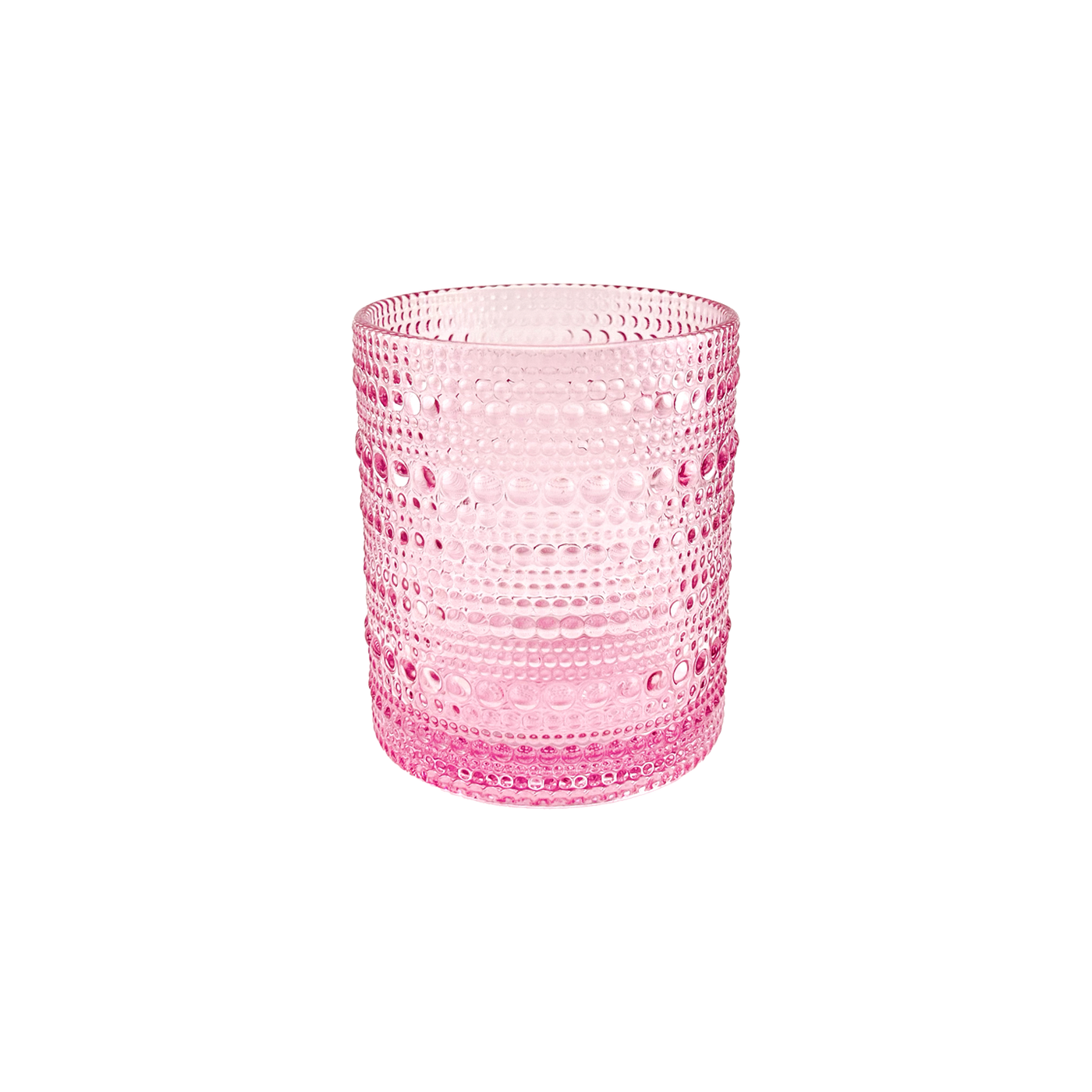 Beaded Jupiter Glass - Pink