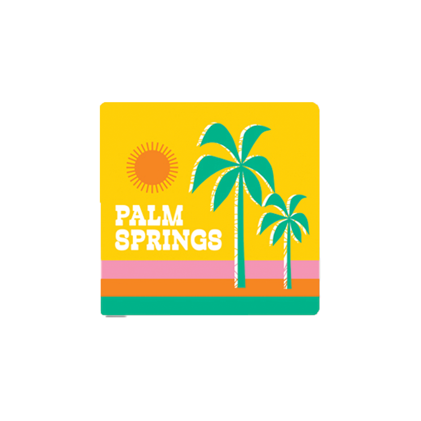 Retro Sunset Palm Springs Magnet