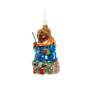 Fishing Animal Ornament - Bear
