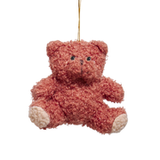 Plush Bear Ornament - Brown