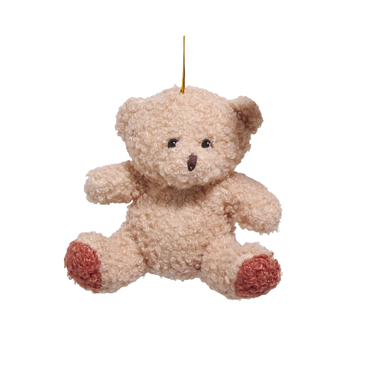 Plush Bear Ornament - Cream