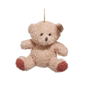 Plush Bear Ornament - Cream