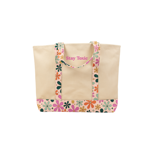 Betty Bloom Medium Classic Tote - Stay Toxic