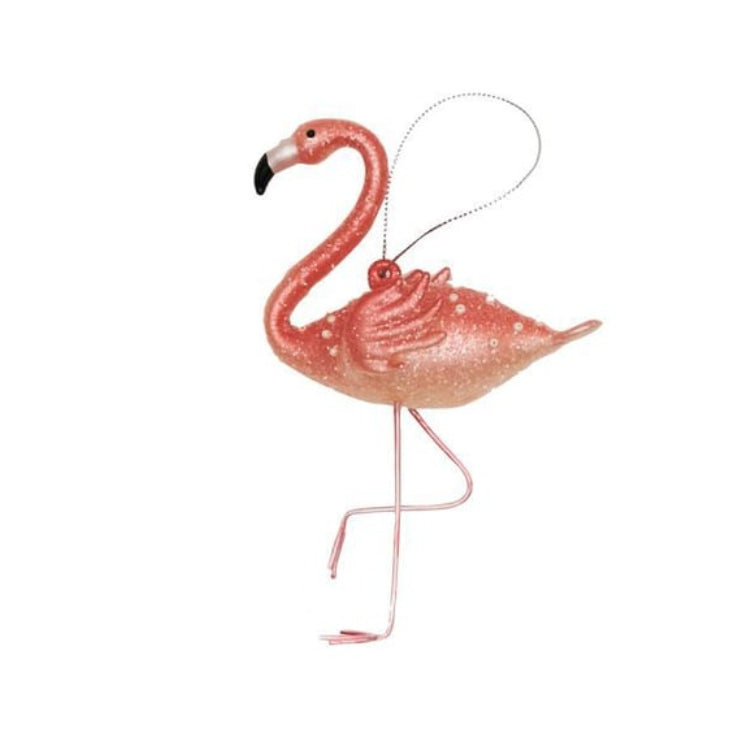 Flamingo Beaded Ornament