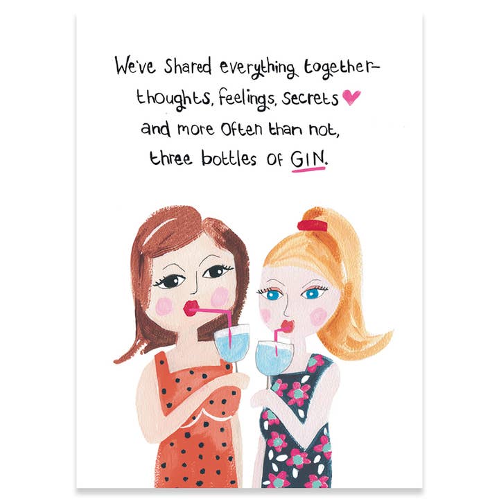 Three Bottles Birthday Card - Just Fabulous Palm Springs