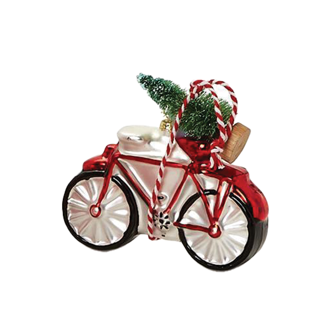 Home For Holidays Vehicle With Christmas Tree Ornament - Bike