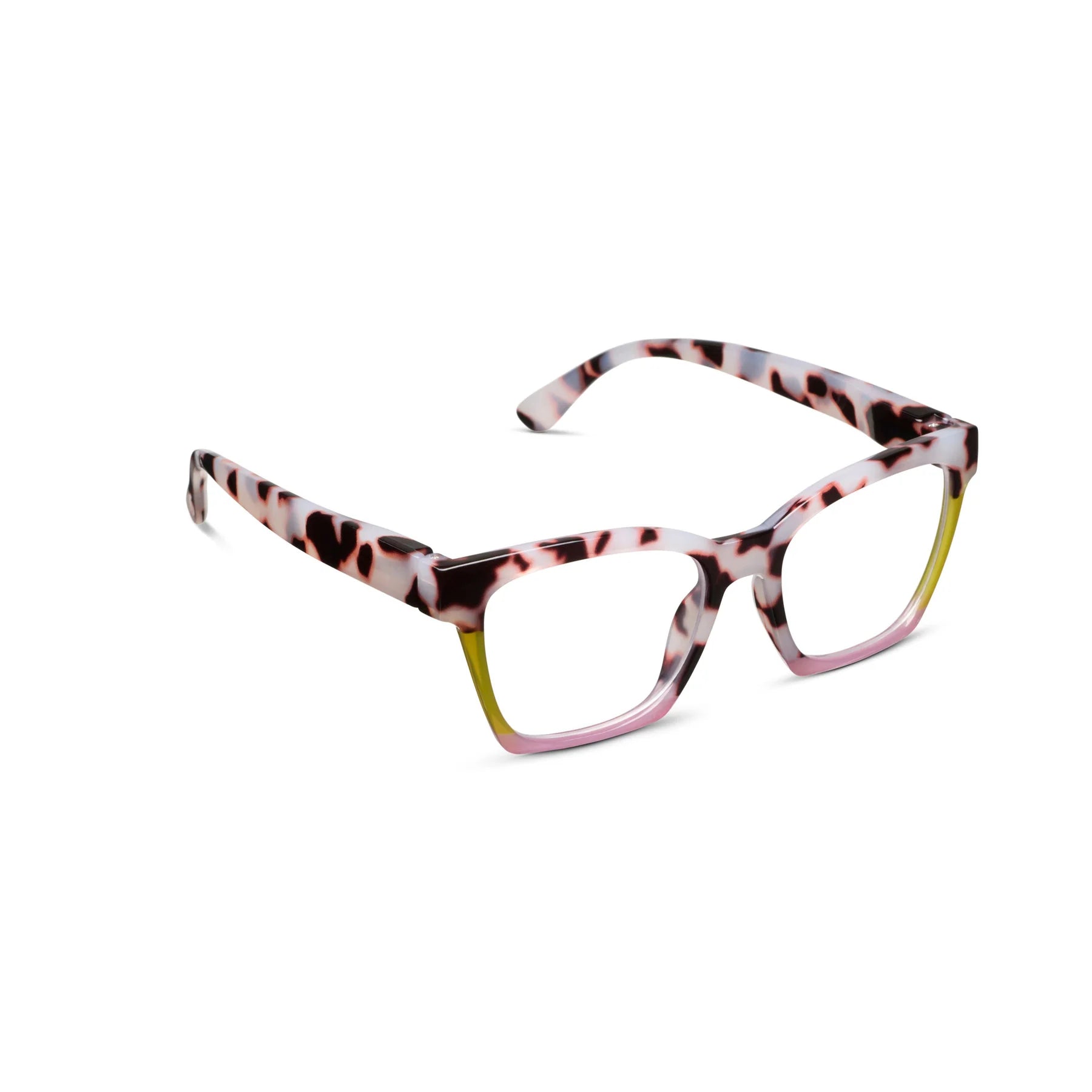 Birdie Reading Glasses - Pink Chai Colorblock