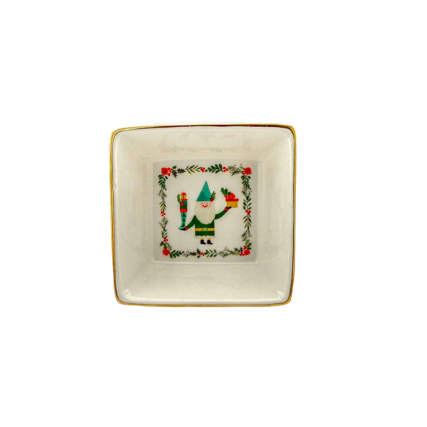 Gnome Square Bowl - Blue Hat