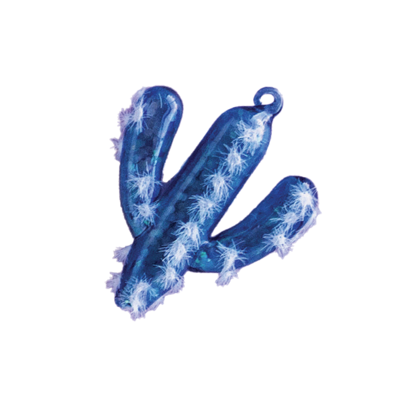 Cactus Ornament - Blue