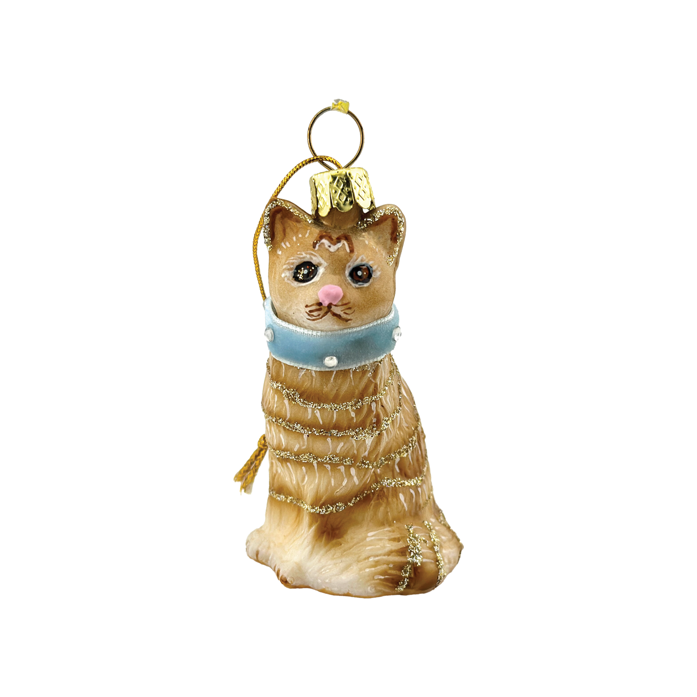 Kitten Ornament - Blue Collar