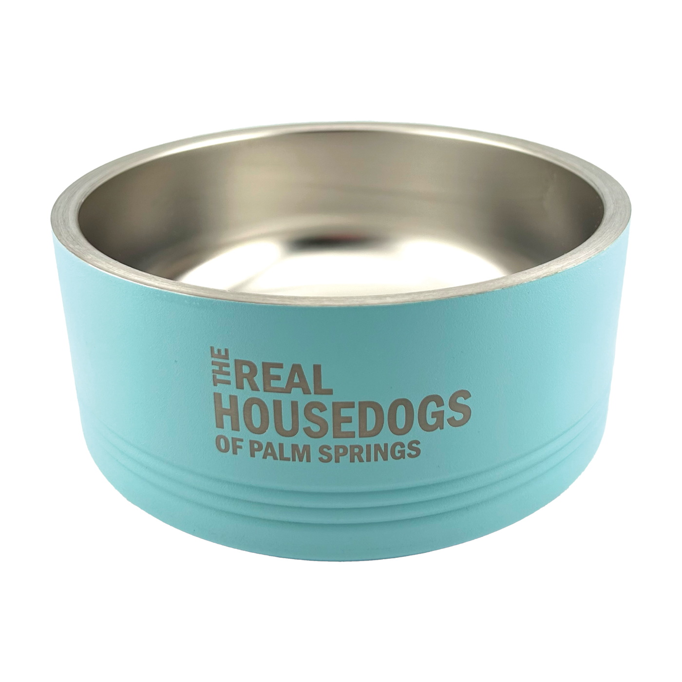 Real Housedogs of Palm Springs 32 Oz Dog Bowl - Teal