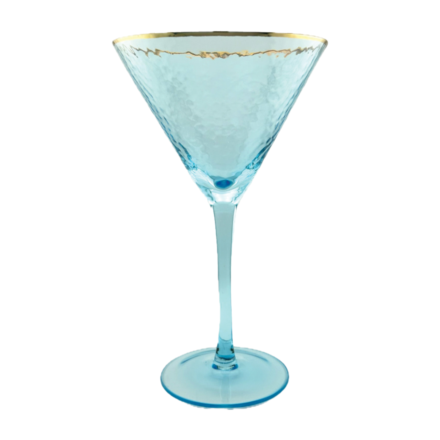 Rainbow Martini Glass - Blue