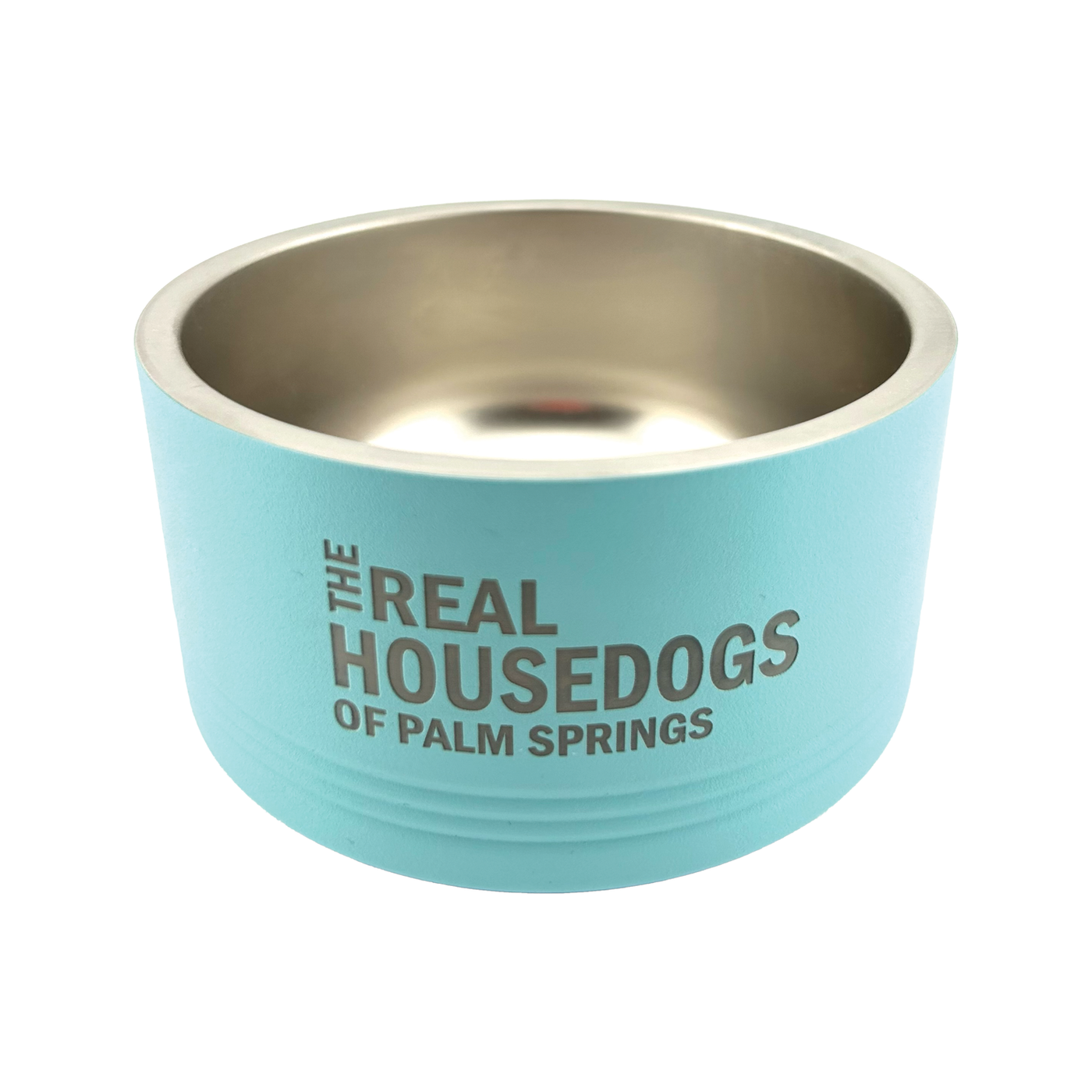 Real Housedogs of Palm Springs 18 Oz Dog Bowl - Teal
