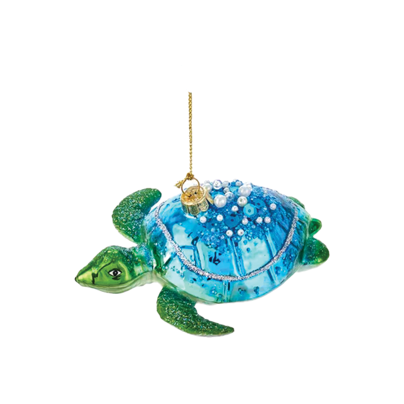 Sea Turtle Ornament - Blue Shell