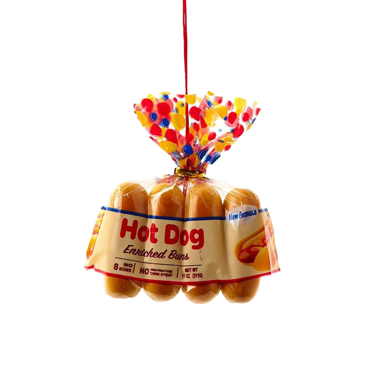 Bread In Bag Ornament - Hot Dog Buns