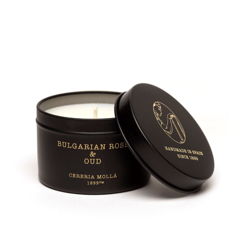 Bulgarian Rose & Oud Black 3.1 Oz. Travel Candle