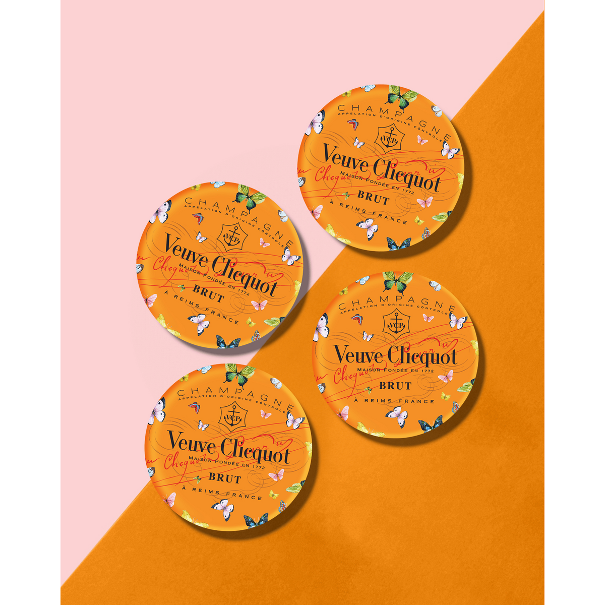 Bubbly Butterfly Coaster - Set Of 4 - Just Fabulous Palm Springs