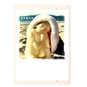 Peace Santa Hat Buddha On Beach Holiday Card