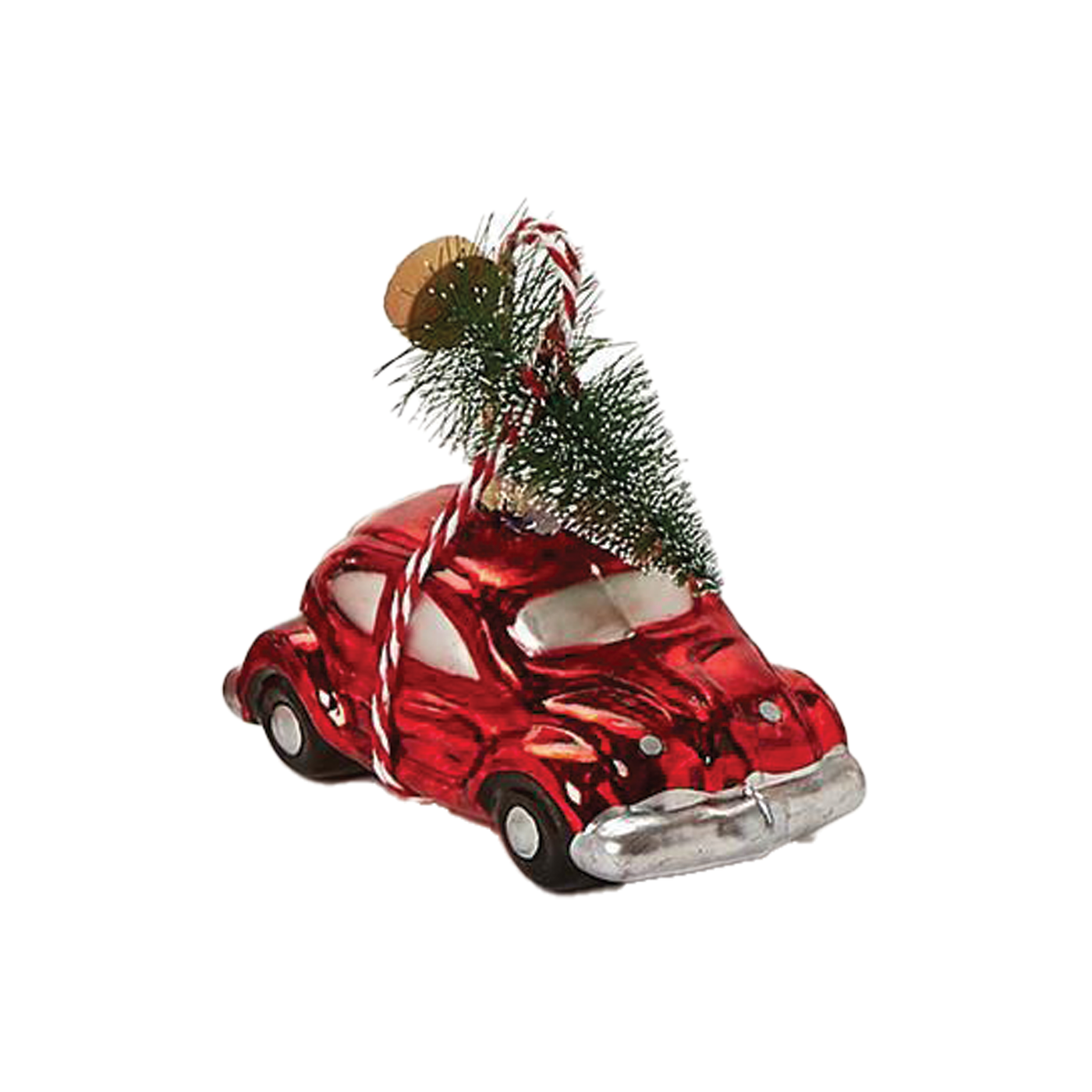 Home For Holidays Vehicle With Christmas Tree Ornament - Bug