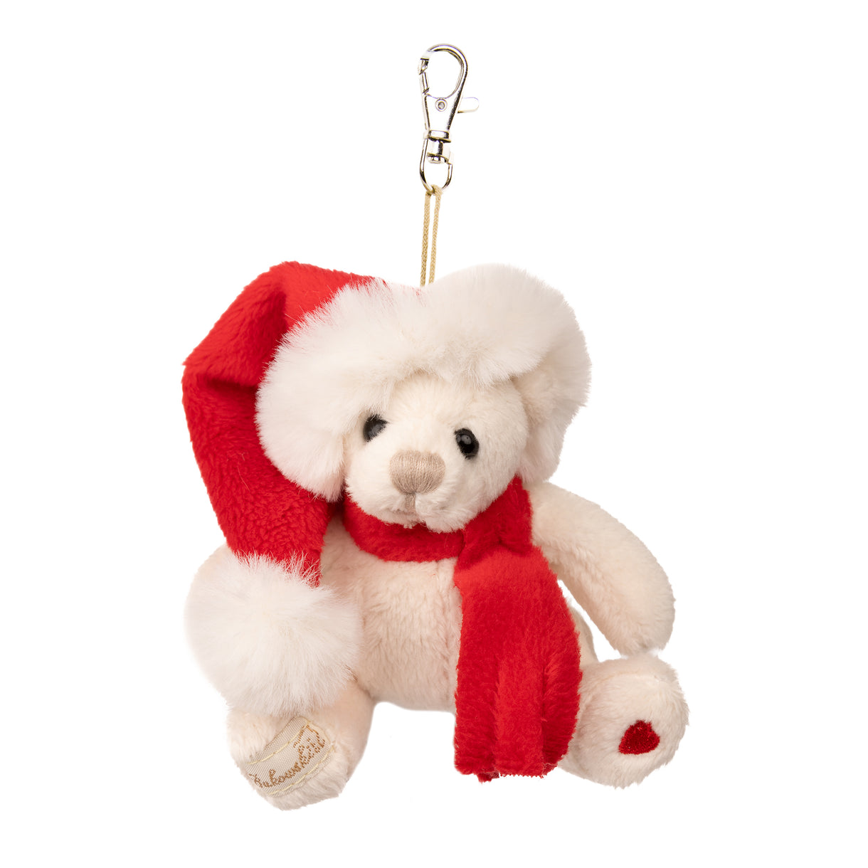 Bernard Plush Key Ring - White