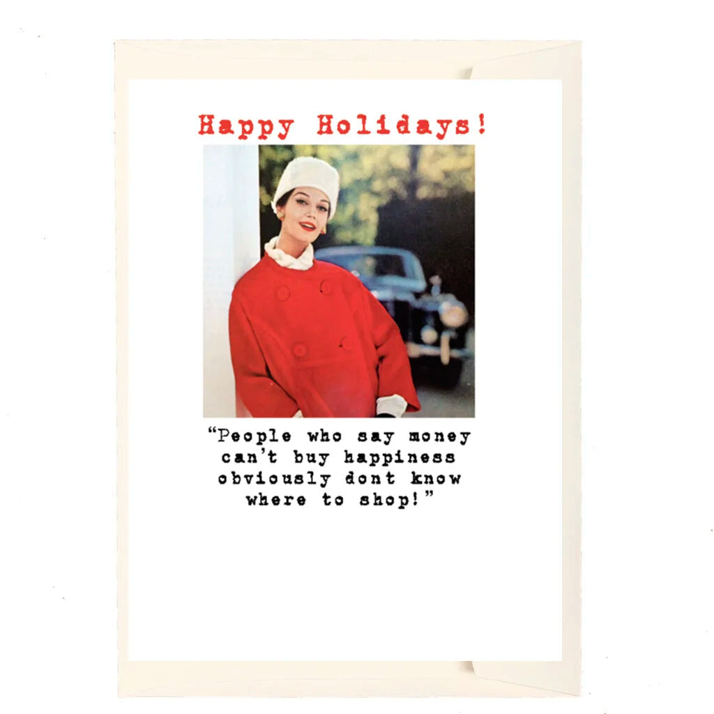 Can't Buy Happiness Holiday Card