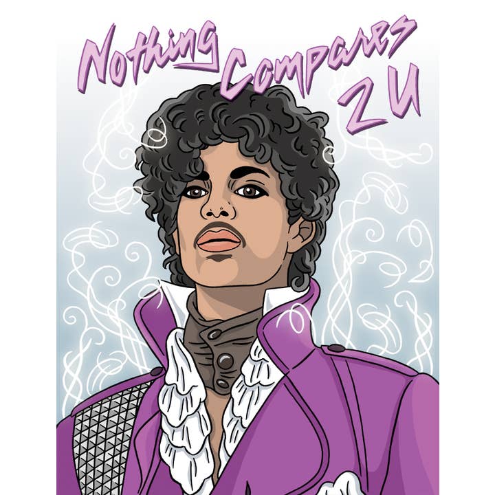 Card: Purple Reign Nothing Compares 2 U - Just Fabulous Palm Springs