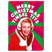 Merry Christmas Tinsel Tits Holiday Card