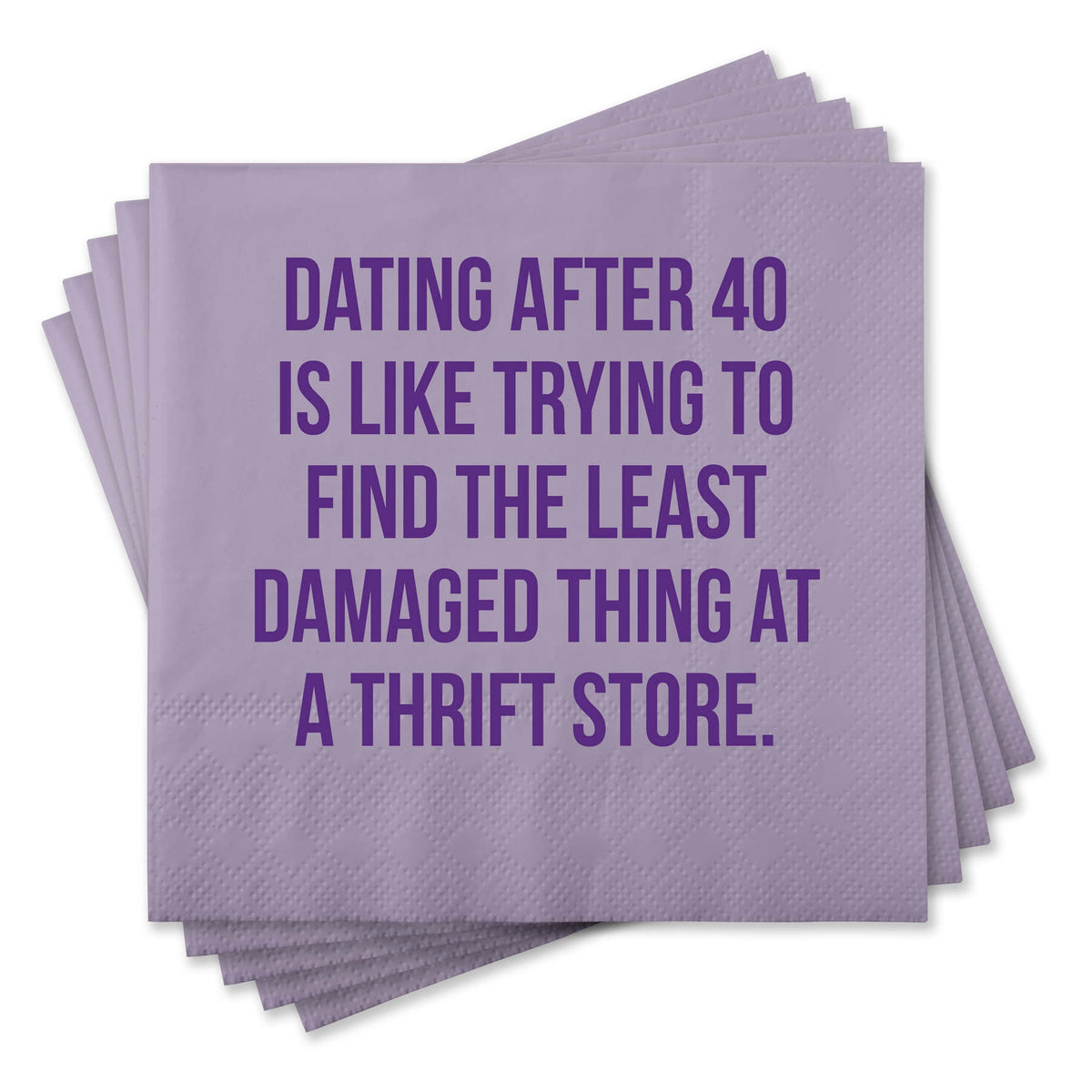 Dating After 40 Cocktail Napkins