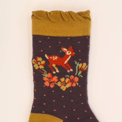 Vintage Fawn Ankle Socks