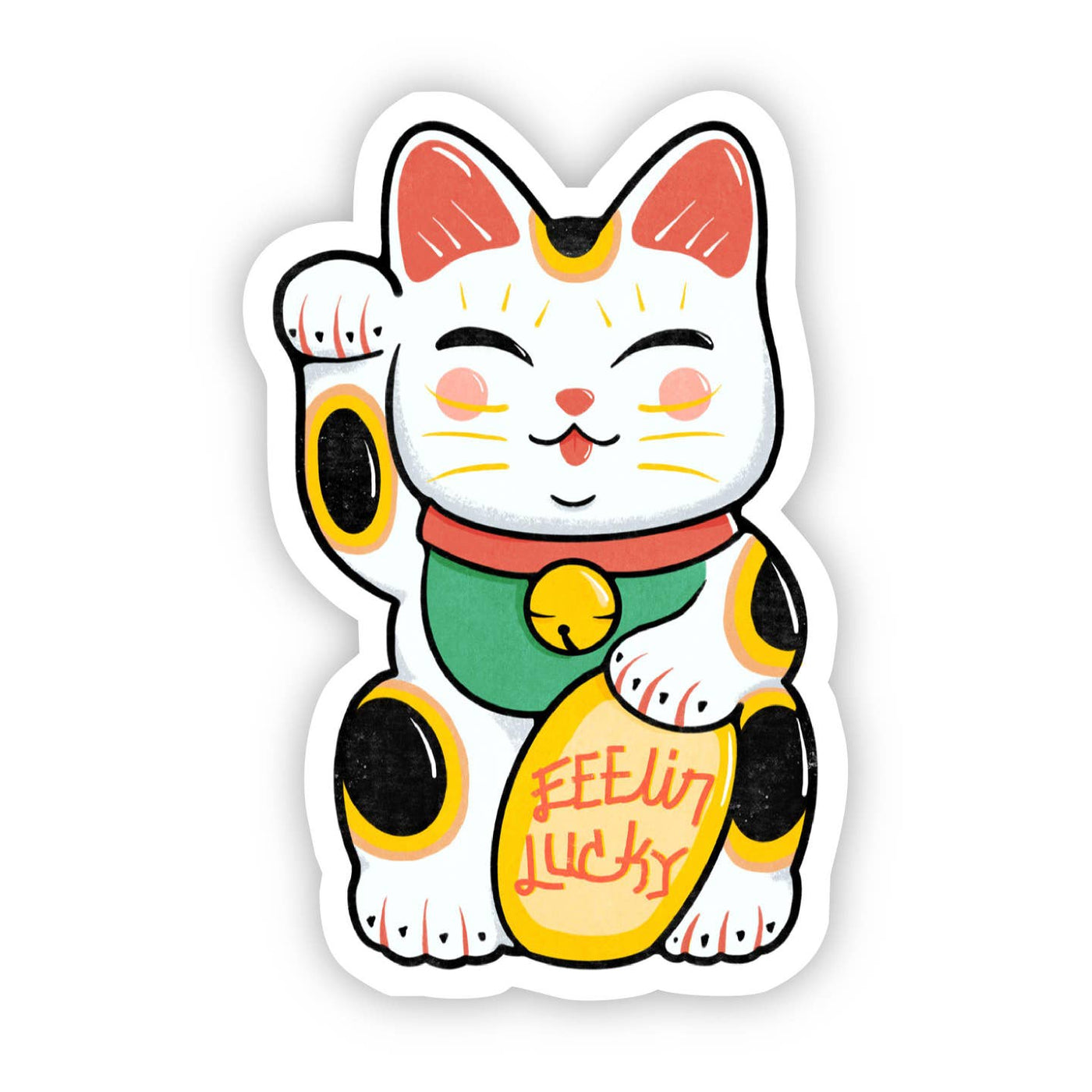 Feeling Lucky Cat Sticker