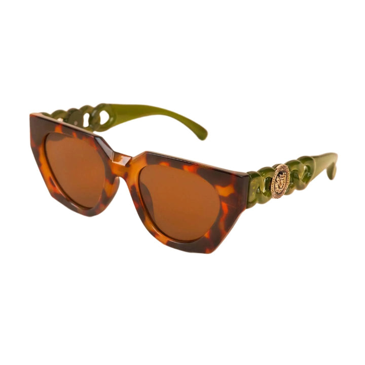 Zelia Luxe Sunglasses - Tortoiseshell/Olive