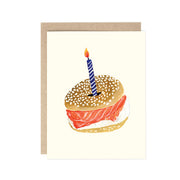 Bagel Birthday Card