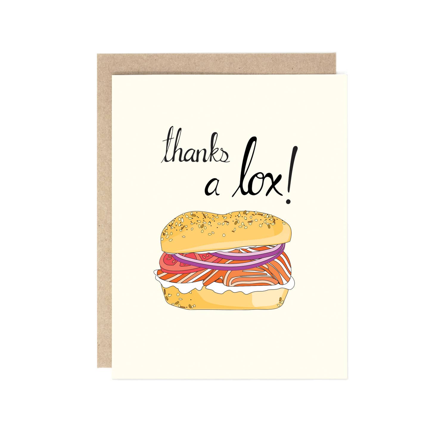 Thanks A Lox Greeting Card - Just Fabulous Palm Springs