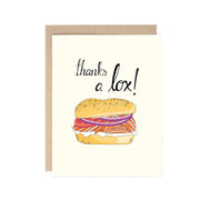 Thanks A Lox Greeting Card - Just Fabulous Palm Springs