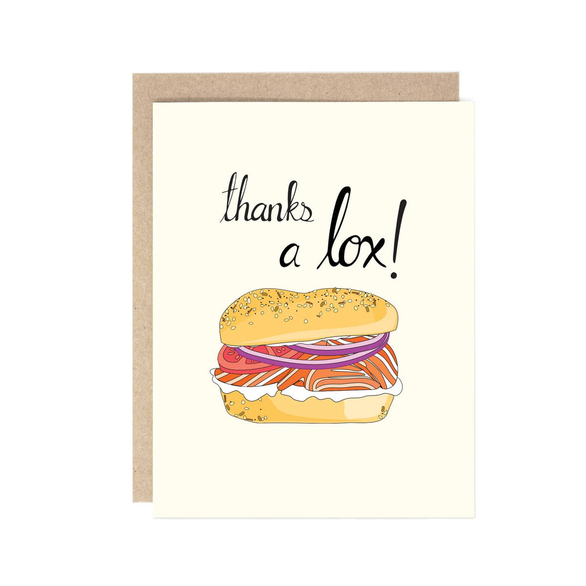 Thanks A Lox Greeting Card - Just Fabulous Palm Springs