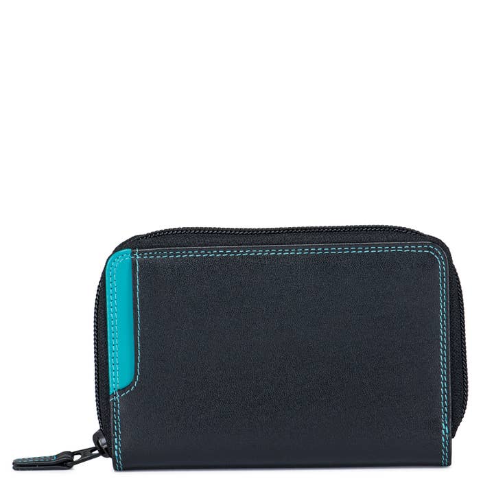 Medium Zip Around Wallet - Black Pace