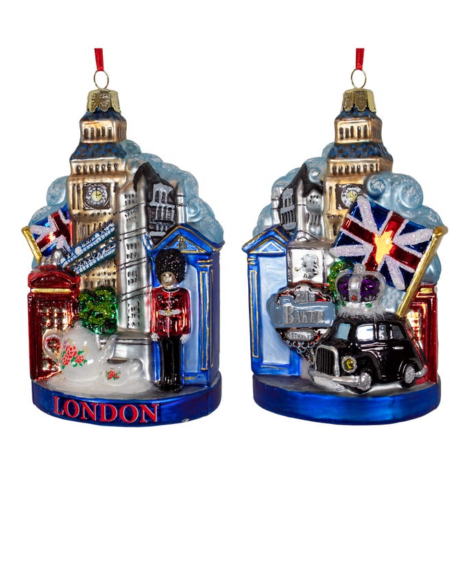 London Glass Ornament