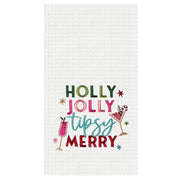 Holly Jolly Tipsy Kitchen Towel